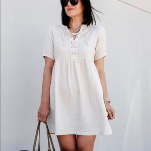 Lace Up Sundress in Medium Tall